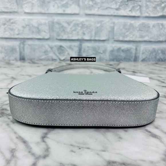 Kate Spade Glimmer Glitter Shoulder Bag In Silver - Picture 9 of 12